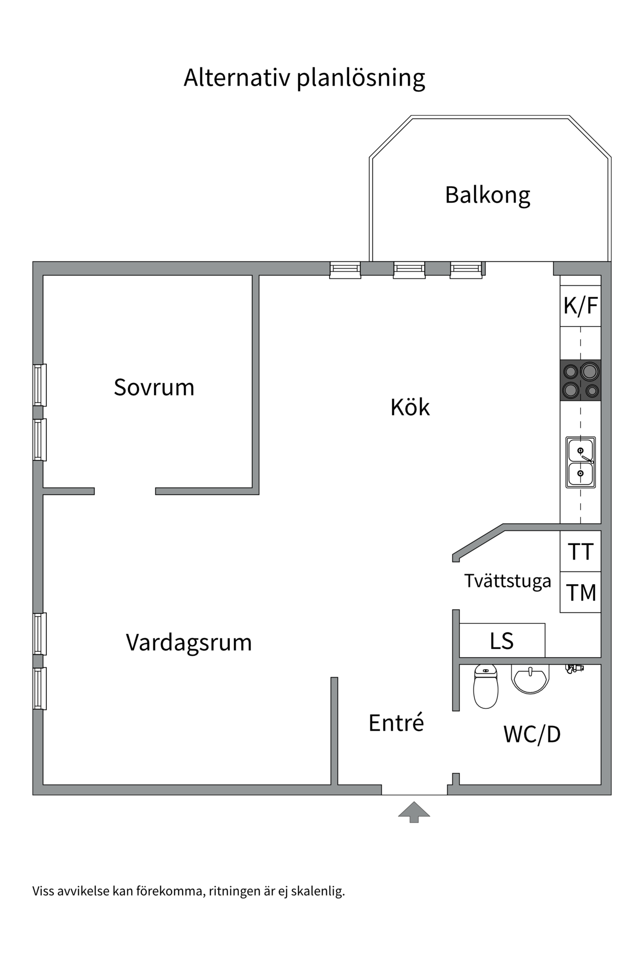 Bostadsbild från Djäknegatan 24, Såld i Kapellgärdet, Uppsala