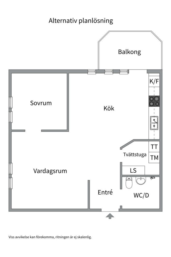 Bostadsbild från Djäknegatan 24, Såld i Kapellgärdet, Uppsala