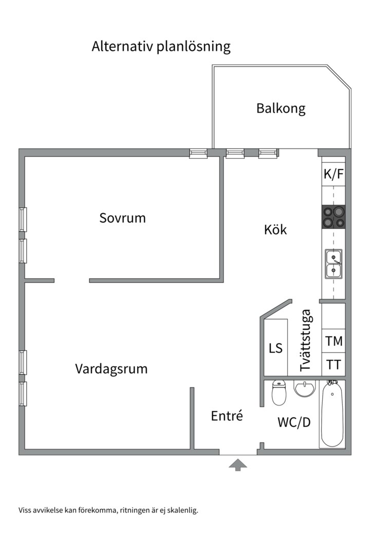 Bostadsbild från Djäknegatan 24, Såld i Kapellgärdet, Uppsala