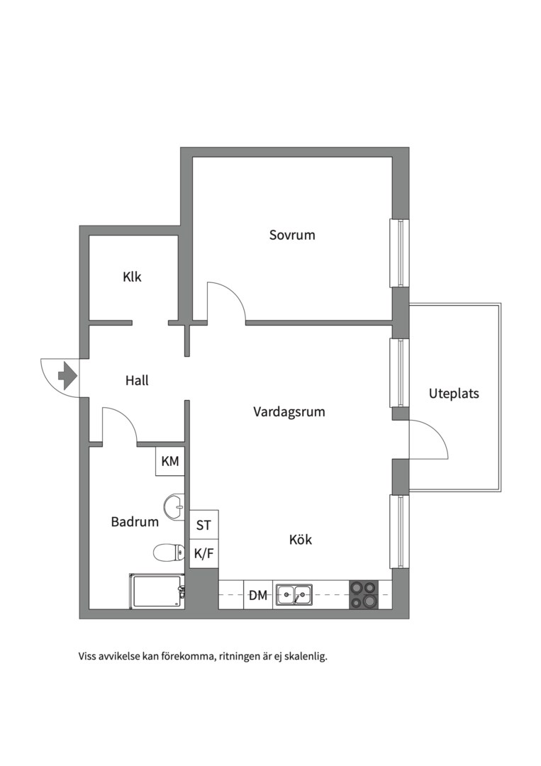 Planlösning från Hedenströms väg 11, Såld i Tollare, Nacka