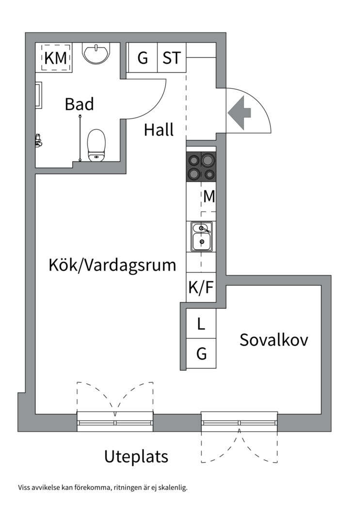 Planlösning från Torgny Segerstedts allé 93B, Kommande i Rosendal, Uppsala