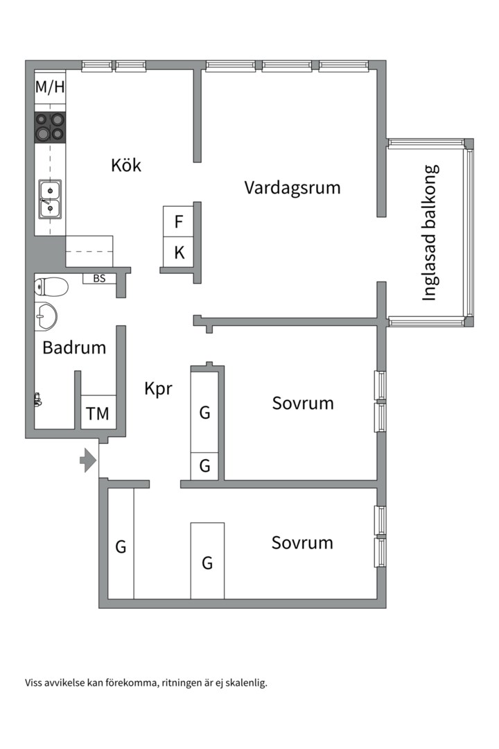 Planlösning från Edinsvägen 2, 6tr, Såld i Ektorp, Nacka