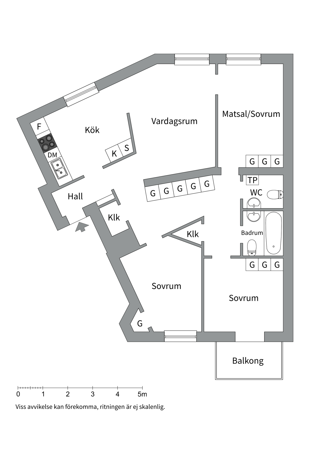 Bostadsbild från Västeråsgatan 11, Såld i Vasastan, Stockholm