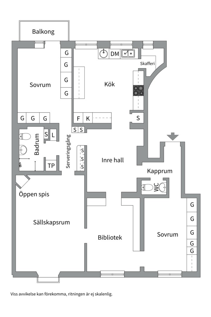 Planlösning från Jakob Westinsgatan 3, 4tr, Såld i Kungsholmen - Kungsholmstorg, Stockholm