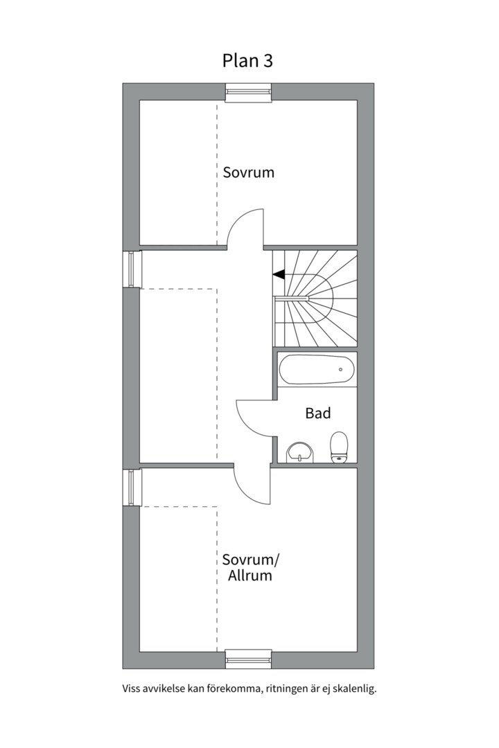 Planlösning från Åkervägen 19B, Kommande i Kummelnäs - Björnberget, Nacka