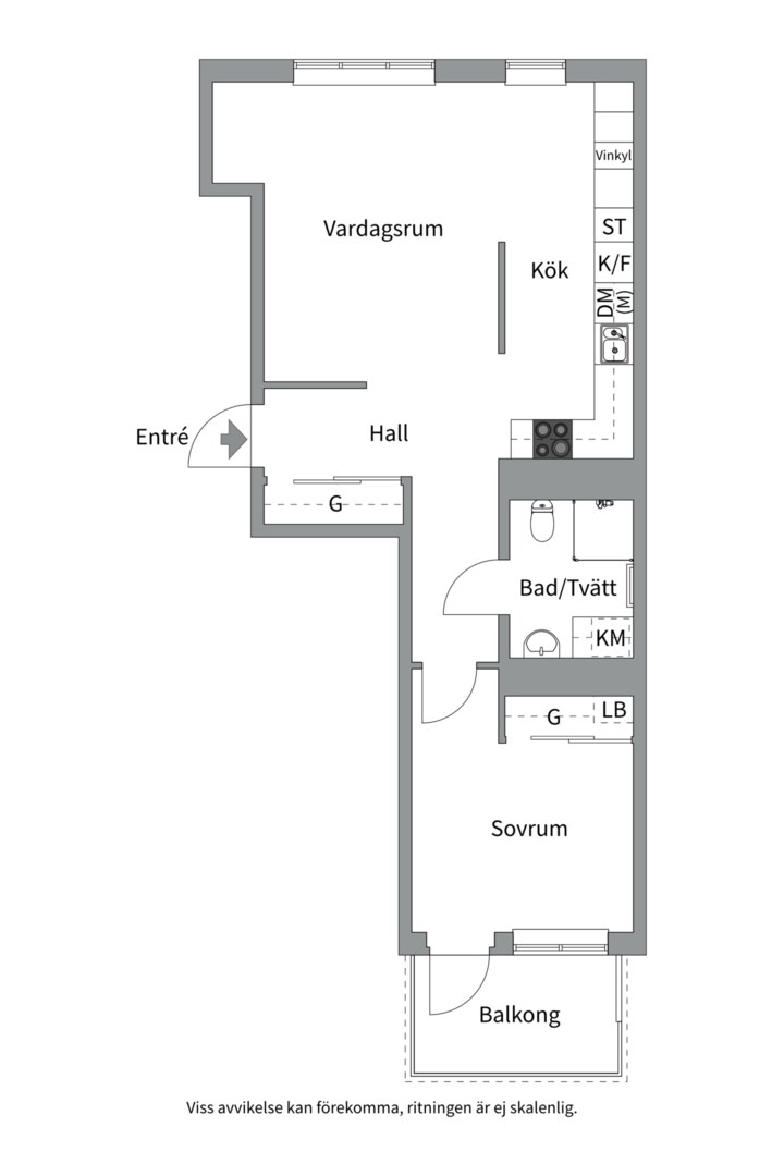 Planlösning från Kryddblandargatan 13, Såld i Centrum, Uppsala