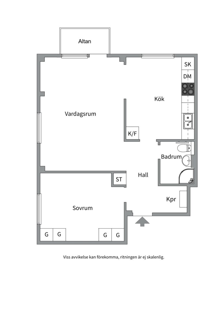 Planlösning från Karlsrogatan 81, Såld i Sommarro, Uppsala