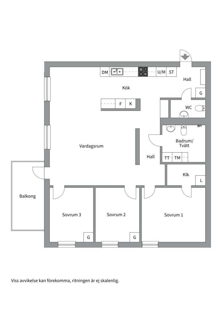 Planlösning från Tollare Ängsväg 28, Såld i Tollare, Nacka