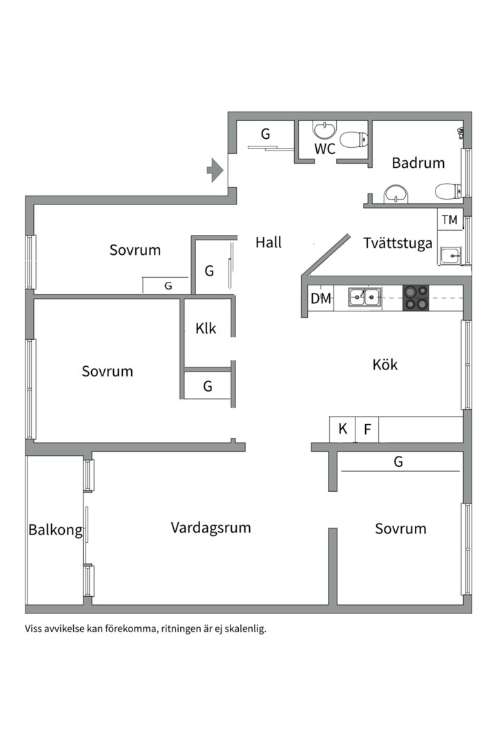 Planlösning från Henriksdalsringen 65, Såld i Henriksdalsberget, Nacka