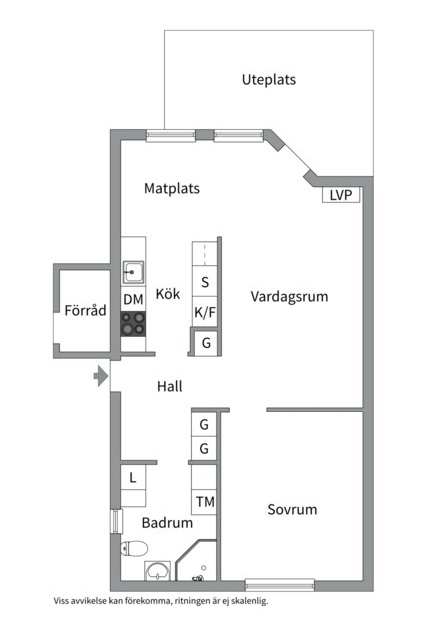 Planlösning från Skälbygatan 198, Såld i Skälby, Västerås