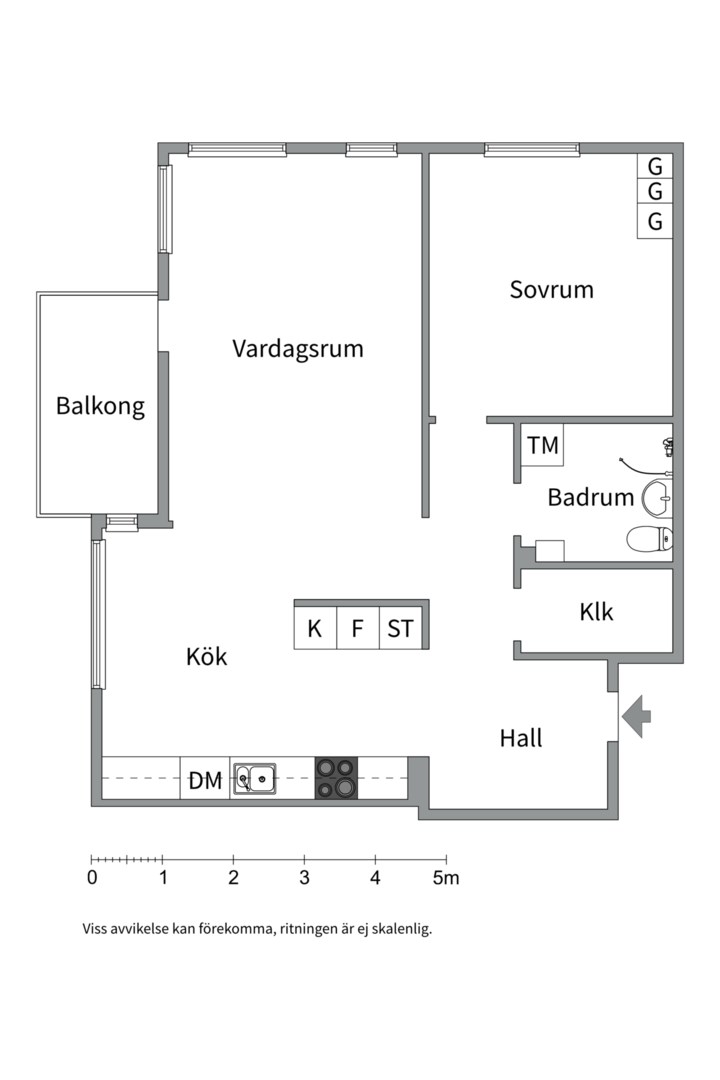Planlösning från Västgötaresan 93, Kommande i Sävja, Uppsala
