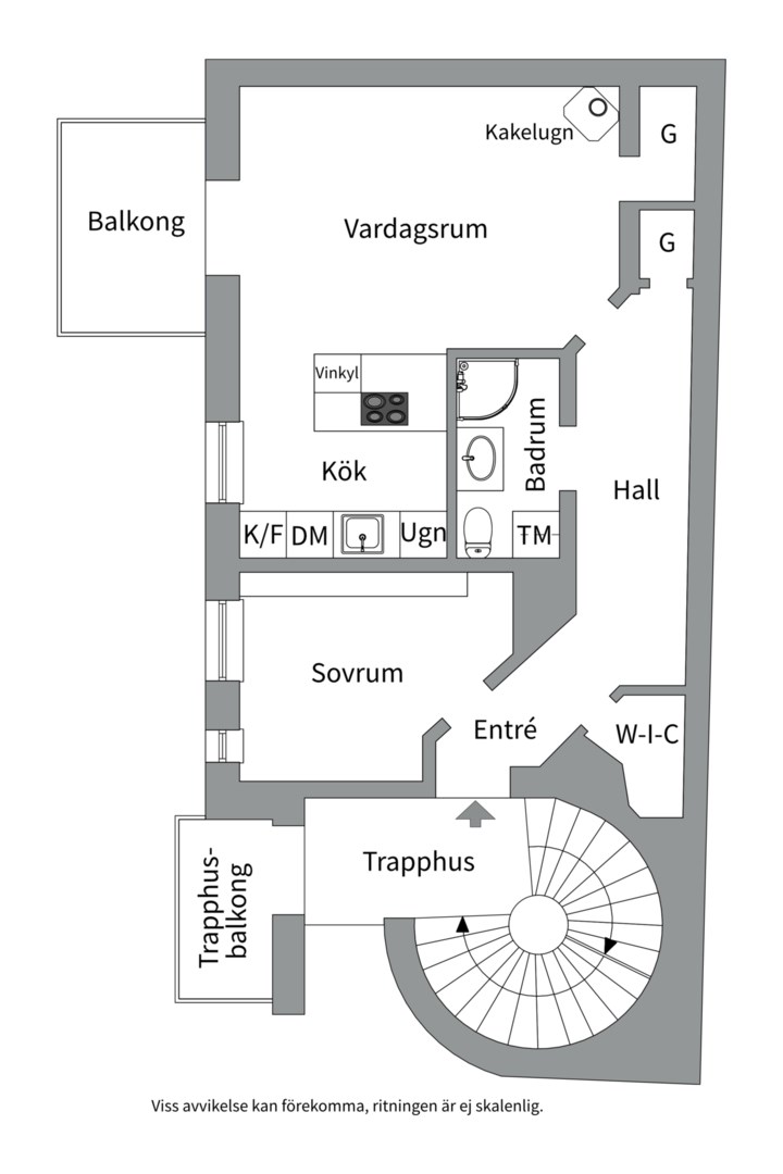 Planlösning från Döbelnsgatan 16C, 3tr, Såld i Vasastan - Norrmalm, Stockholm