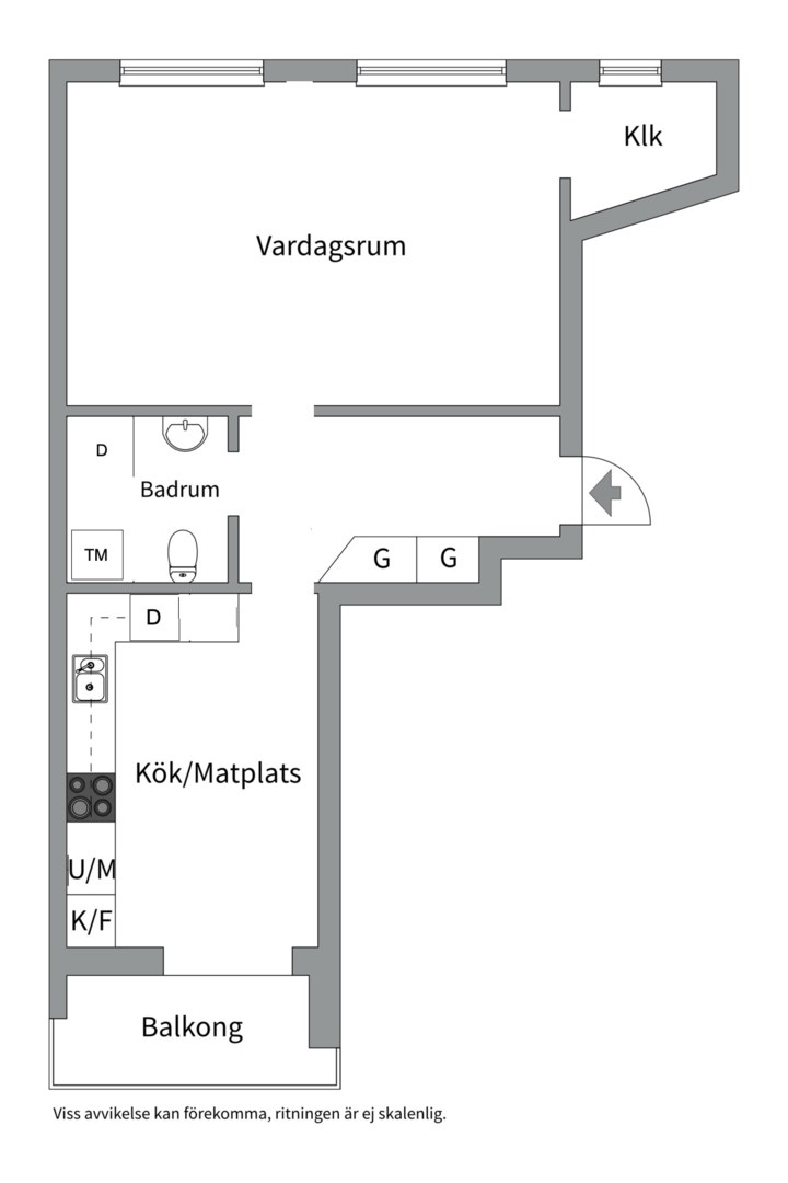 Planlösning från Sickla Strand 78, 3 tr, Såld i Sickla, Nacka