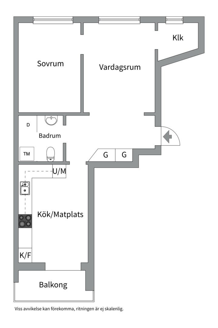 Planlösning från Sickla Strand 78, 3 tr, Såld i Sickla, Nacka