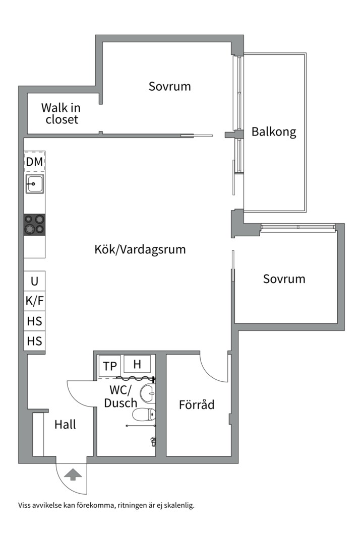 Planlösning från Fabrikörvägen 10D, vån 7, Såld i Nacka Strand, Nacka