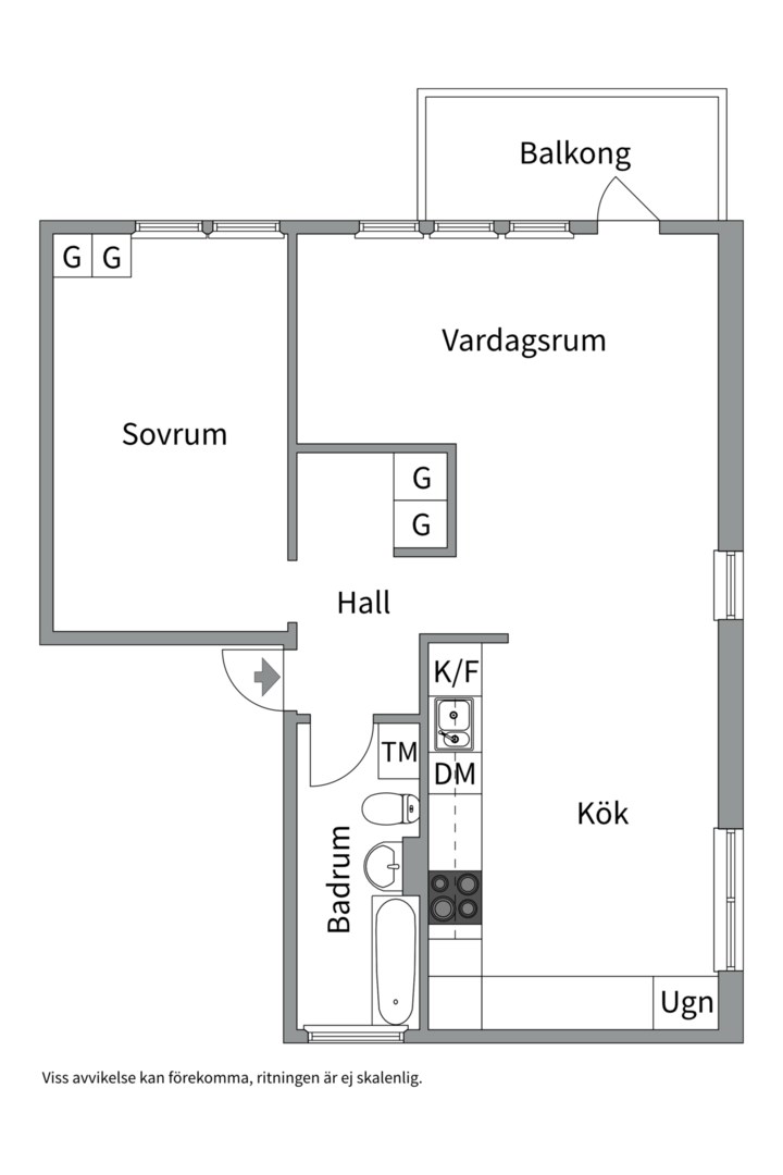 Planlösning från Ljuskärrsvägen 27, Såld i Ljuskärrsberget - Saltsjöbaden, Nacka