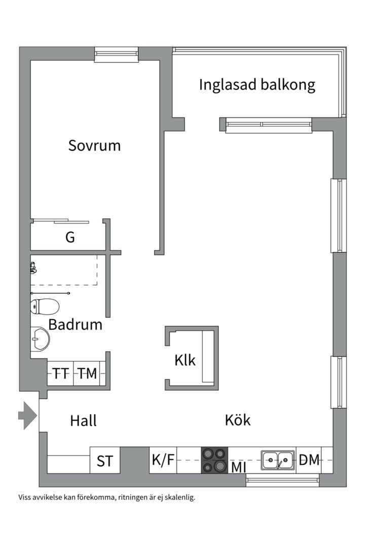 Planlösning från Östra Tullgatan 6, Kommande i Östermalm, Västerås