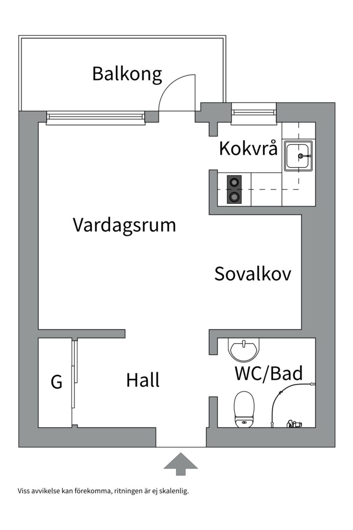 Bostadsbild från Gillevägen 3, Såld i Sickla, Nacka