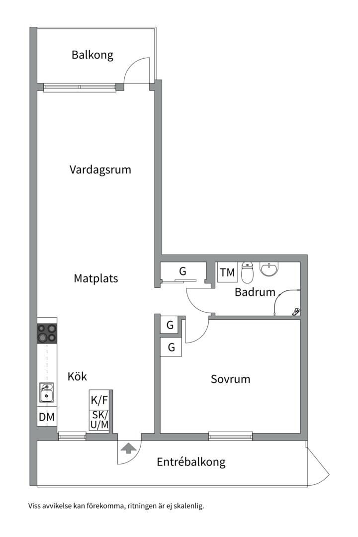 Planlösning från Kamomillgatan 25, Såld i Årsta, Uppsala
