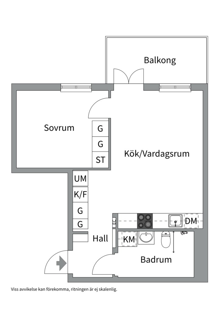 Planlösning från Vikdalsvägen 1, Såld i Forum Nacka, Nacka