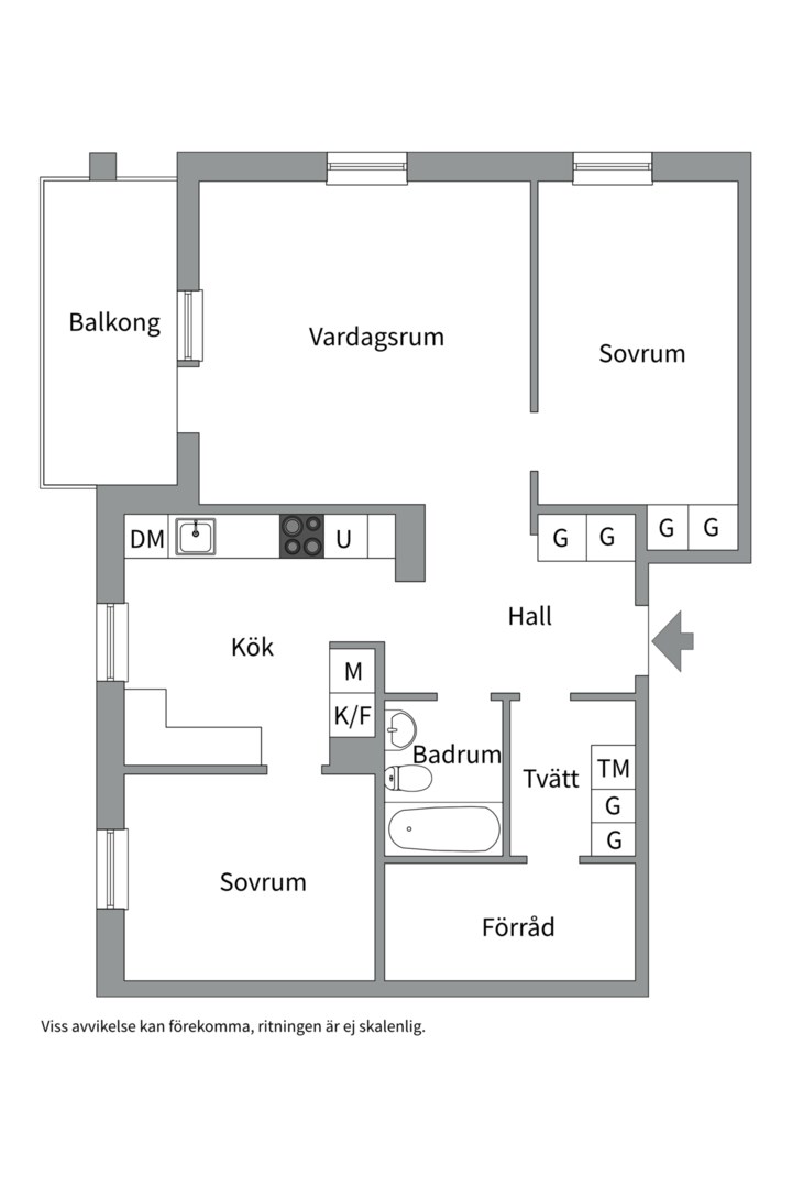 Planlösning från Eksätravägen 130, Såld i Vårdsätra, Uppsala