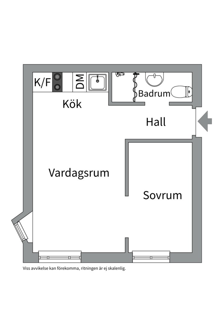 Planlösning från Lästmakargatan 9A, Såld i Salabacke, Uppsala