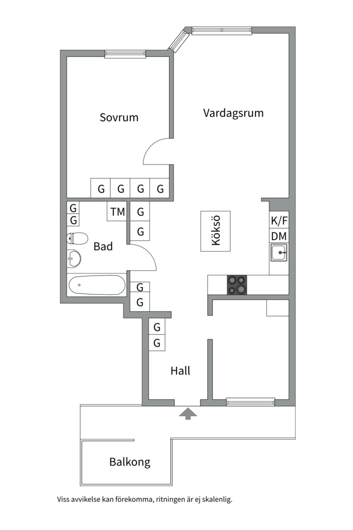 Planlösning från Regeringsgatan 70E, Såld i Norrmalm, Stockholm