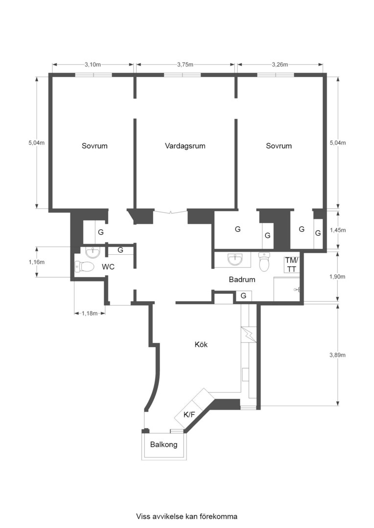 Planlösning från Frejgatan 49, Såld i Vasastan - Odenplan, Stockholm