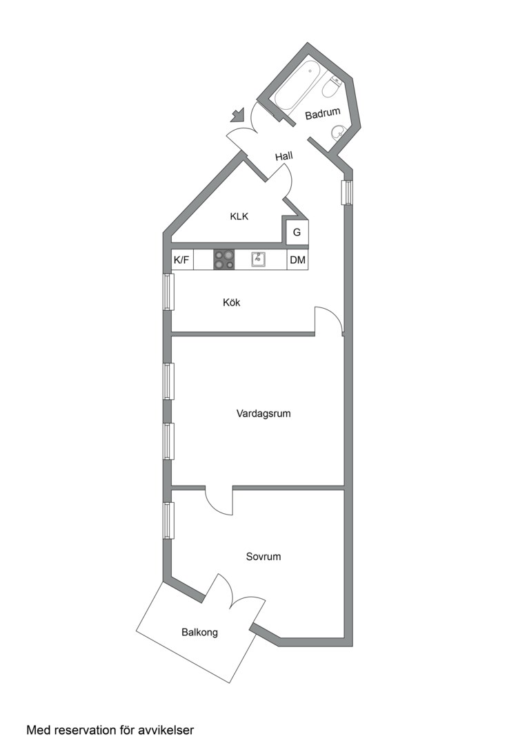 Planlösning från Valhallavägen 44,  1/2 tr ö.g, Såld i Östermalm, Stockholm