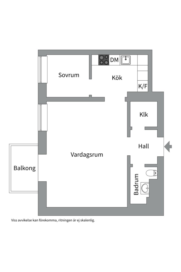 Planlösning från Fredhällsgatan 3, Såld i Kungsholmen - Fredhäll, Stockholm