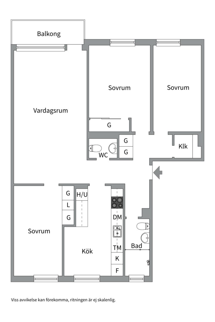 Planlösning från Dimgatan 3, Till salu i Gränby, Uppsala