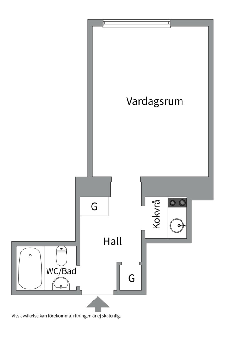 Planlösning från Chapmansgatan 5, Kommande i Kungsholmen - Norr Mälarstrand, Stockholm