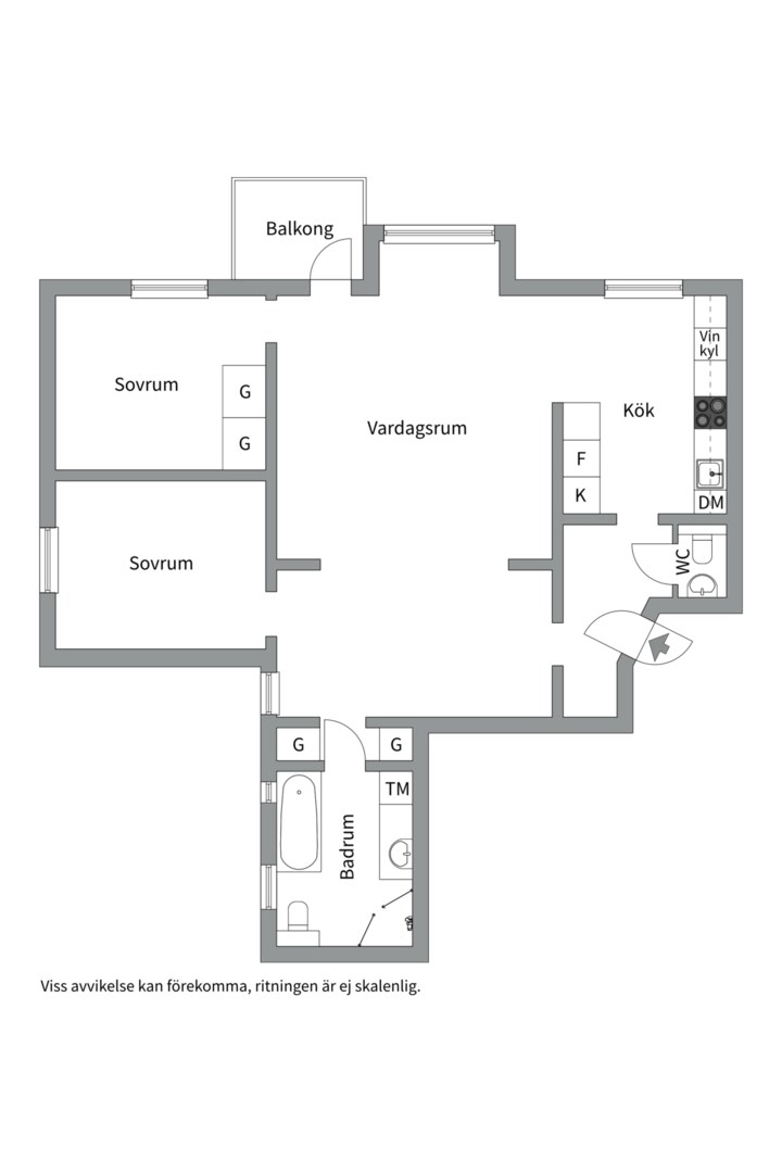 Planlösning från Ekuddsvägen 1, Kommande i Ekudden, Nacka