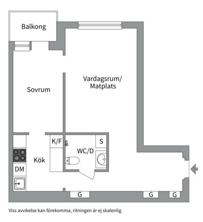 Planlösning från Ernst Ahlgrens väg 3, Såld i Kungsholmen - Fredhäll, Stockholm