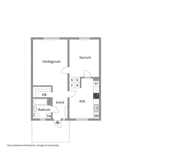 Planlösning från Dalkarlsvägen 35B, Såld i Djurö, Värmdö