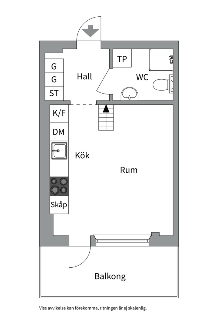 Planlösning från Stig Lindbergs gata 17A, Såld i Porslinskvarteren, Värmdö