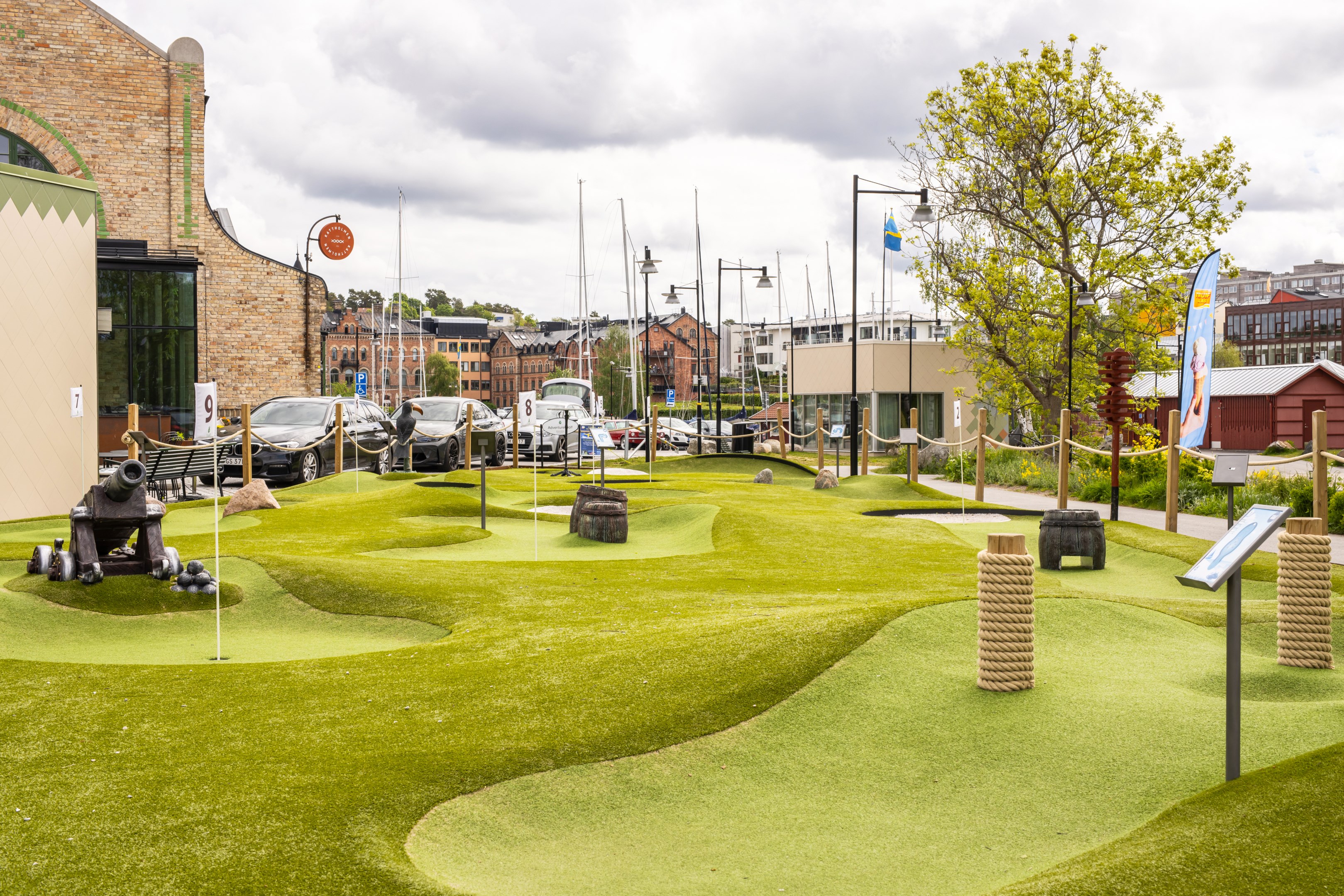 Minigolf på kattholmen