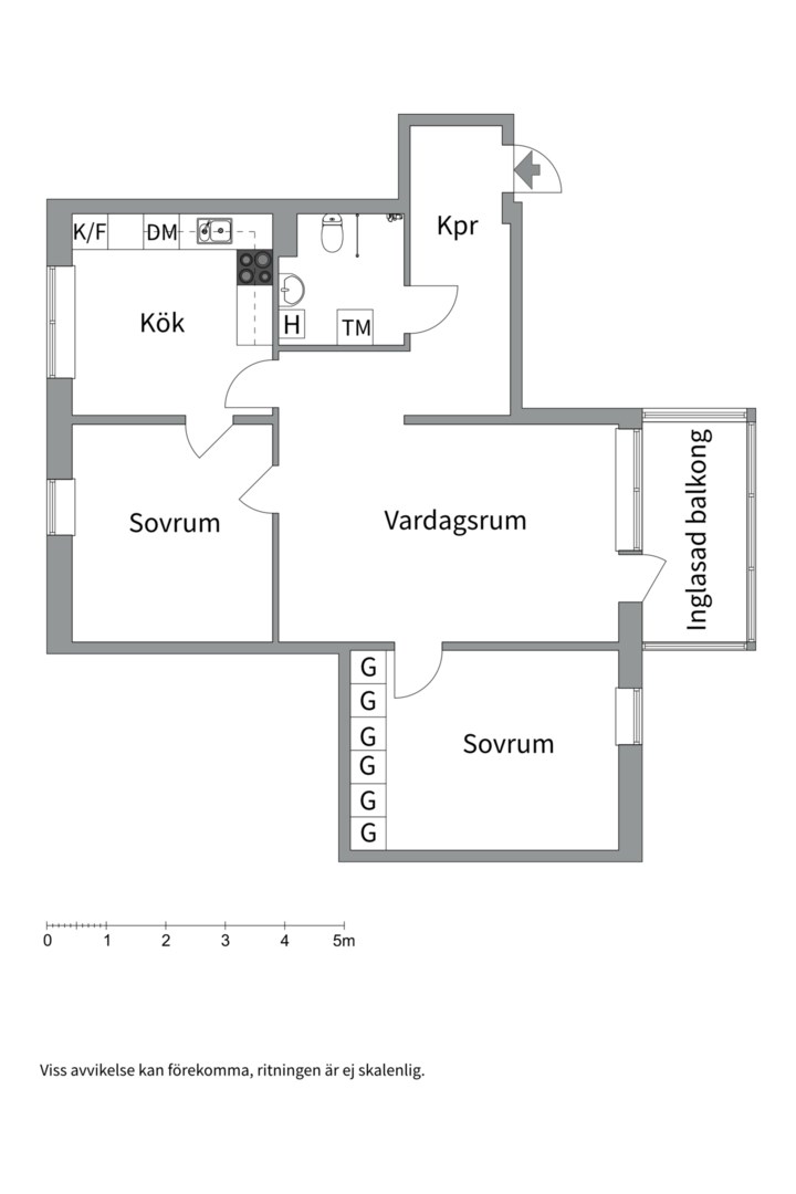 Planlösning från Snickargatan 12, Såld i Salabacke, Uppsala
