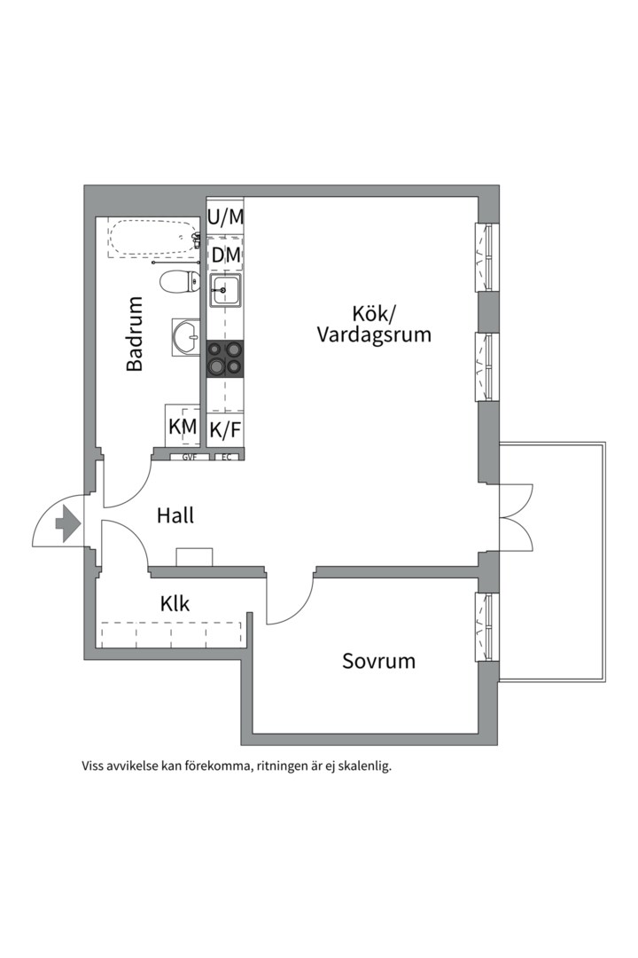 Planlösning från Nya gatan 9, Såld i Nacka Forum, Nacka