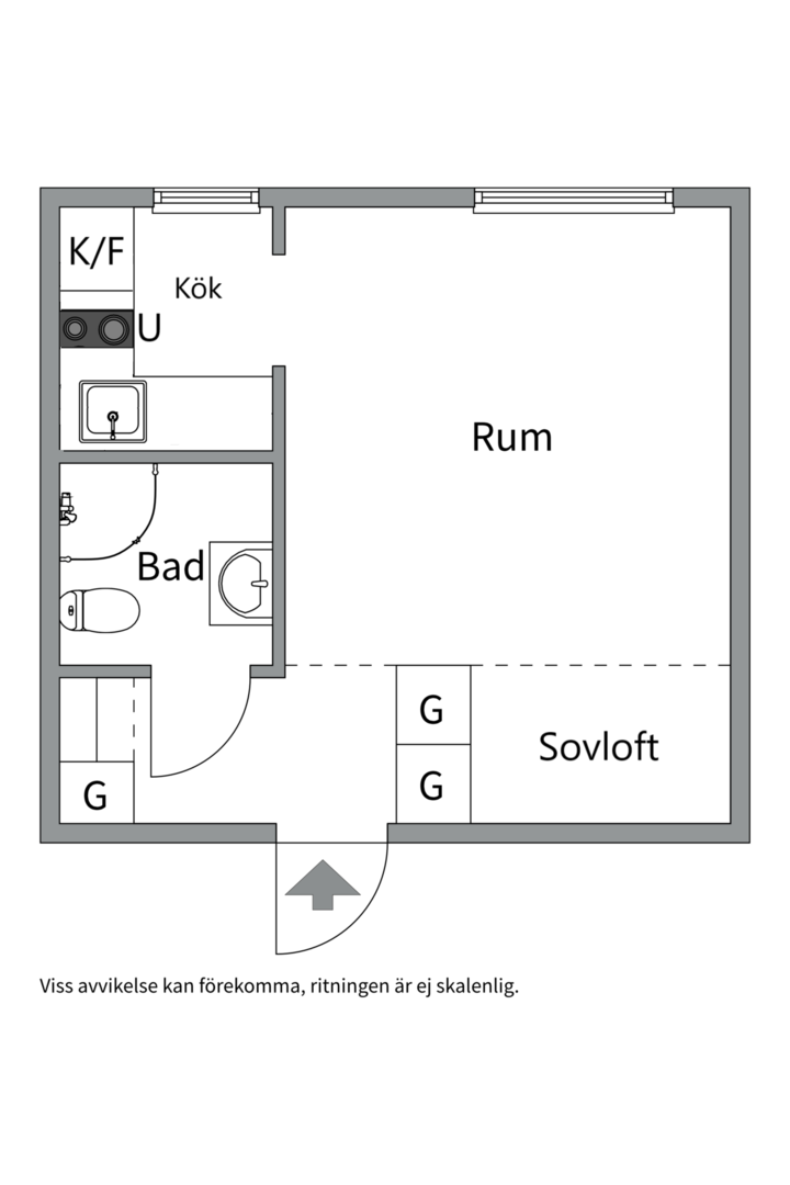 Planlösning från Tiundagatan 38, Såld i Luthagen, Uppsala