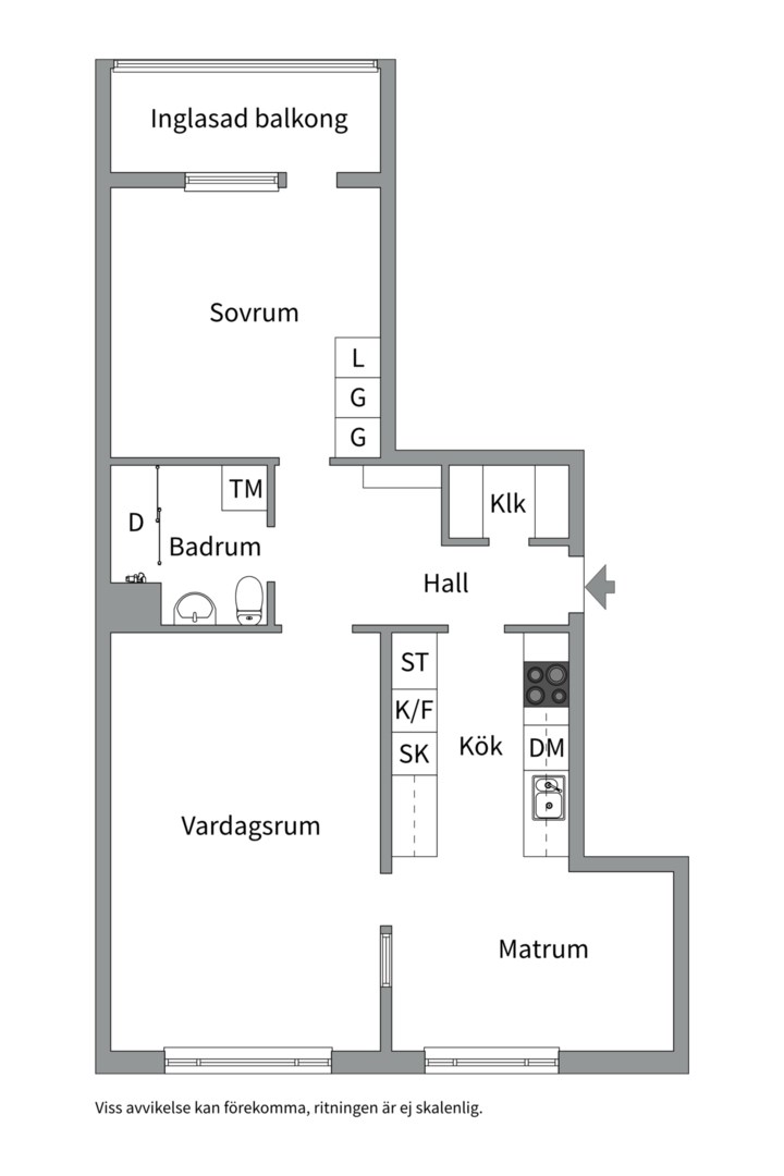 Planlösning från Sköldungagatan 43, Såld i Svartbäcken, Uppsala