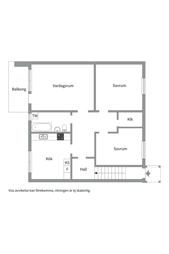 Planlösning från Bergslagsresan 104, Kommande i Sävja, Uppsala