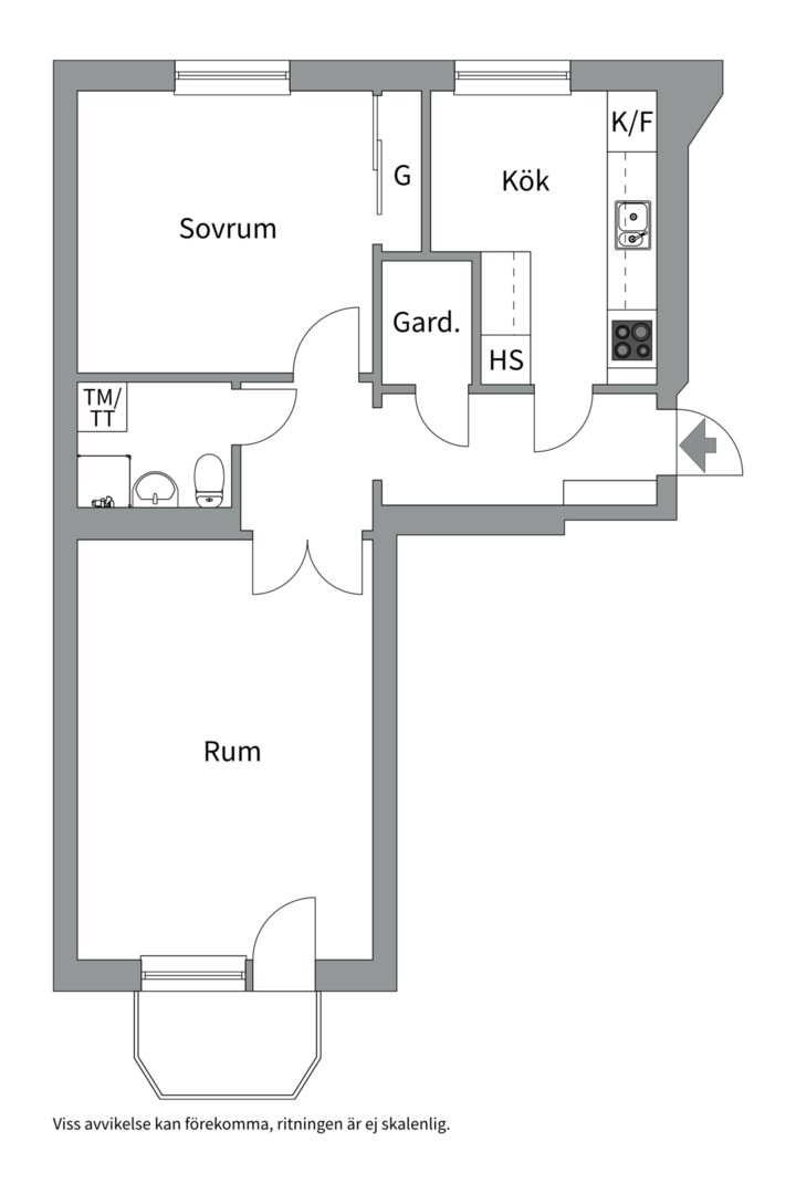 Bostadsbild från Sibyllegatan 7B, Såld i Luthagen, Uppsala