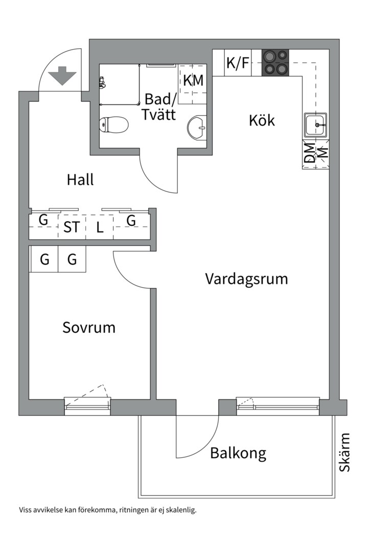 Planlösning från Gränby bilgata 26, Såld i Gränby, Uppsala