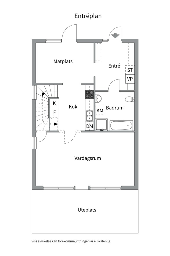 Planlösning från Åbroddsvägen 5J, Såld i Kummelnäs, Nacka