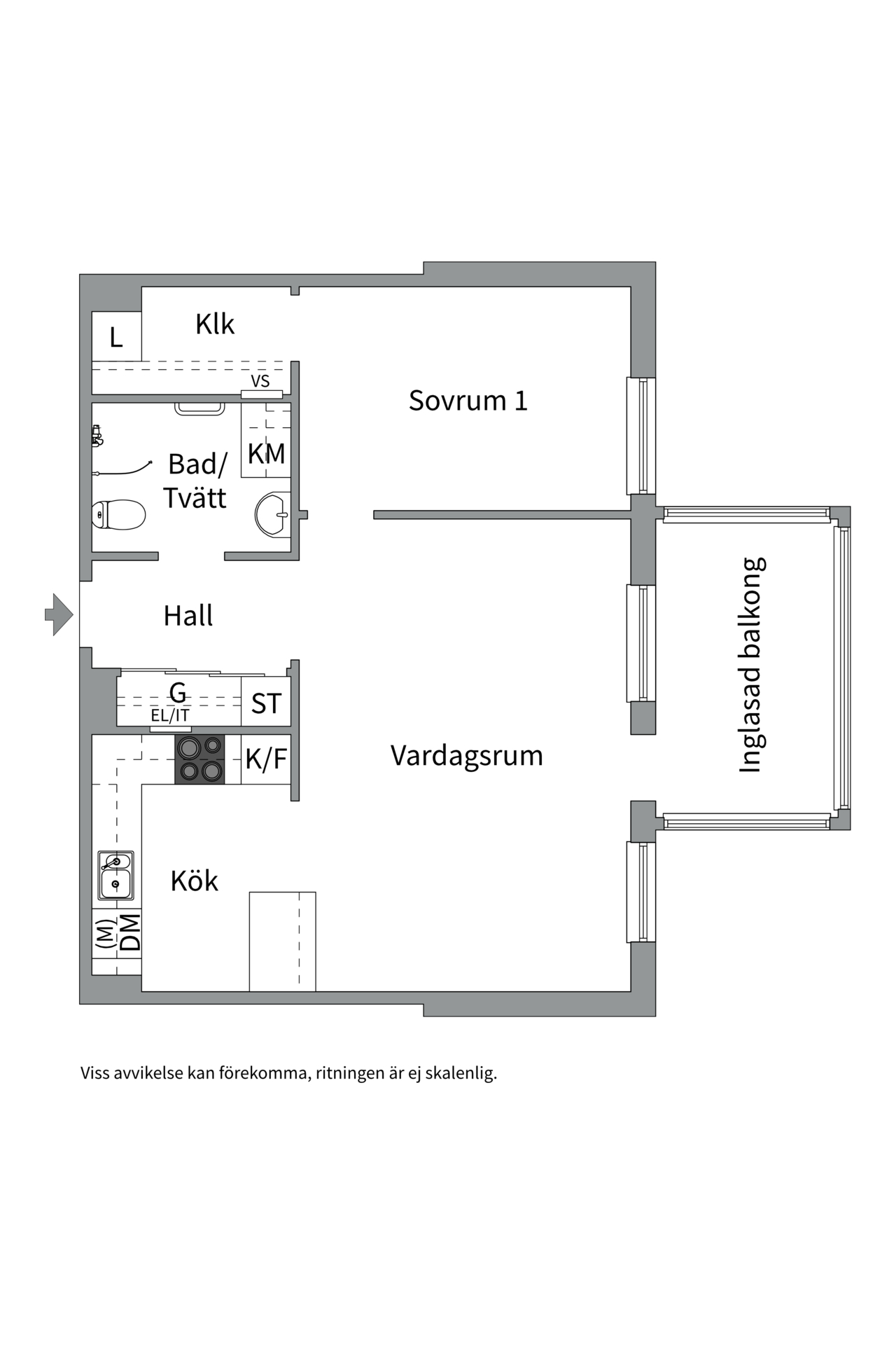 Bostadsbild från Kungsängsgatan 59 E, Såld i Kungsängen, Uppsala