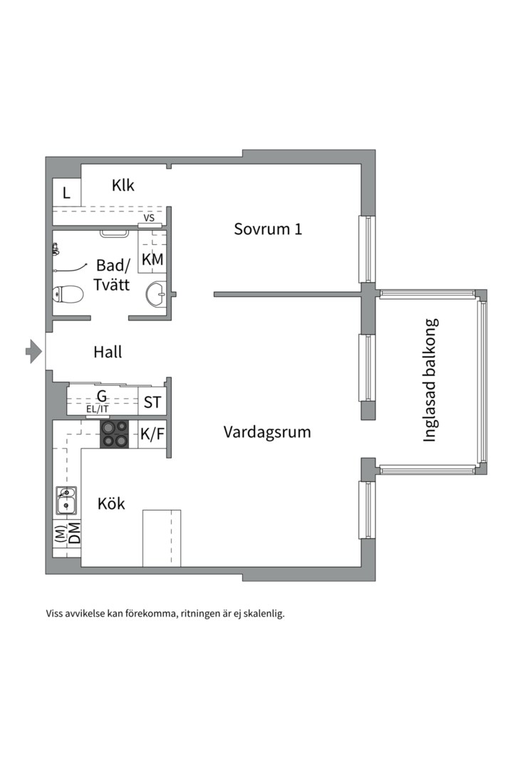 Bostadsbild från Kungsängsgatan 59 E, Såld i Kungsängen, Uppsala