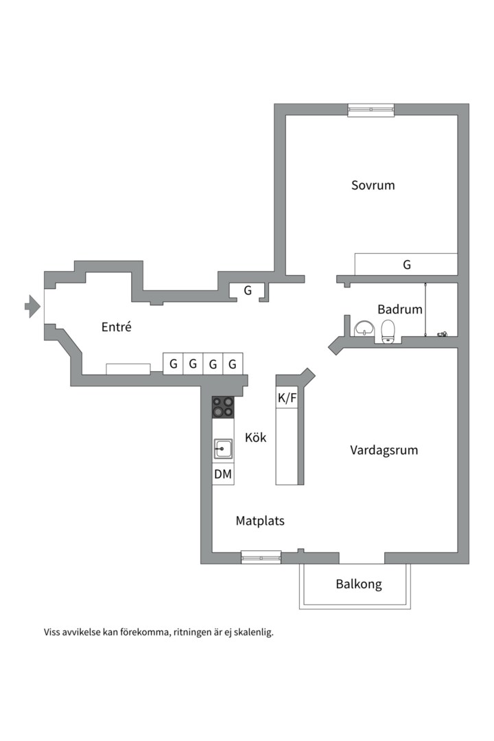 Planlösning från Scheelegatan 11A, Såld i Kungsholmen, Stockholm