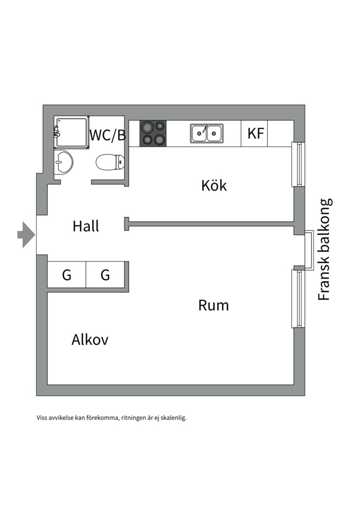 Planlösning från Luthagsesplanaden 10B, Såld i Luthagen, Uppsala