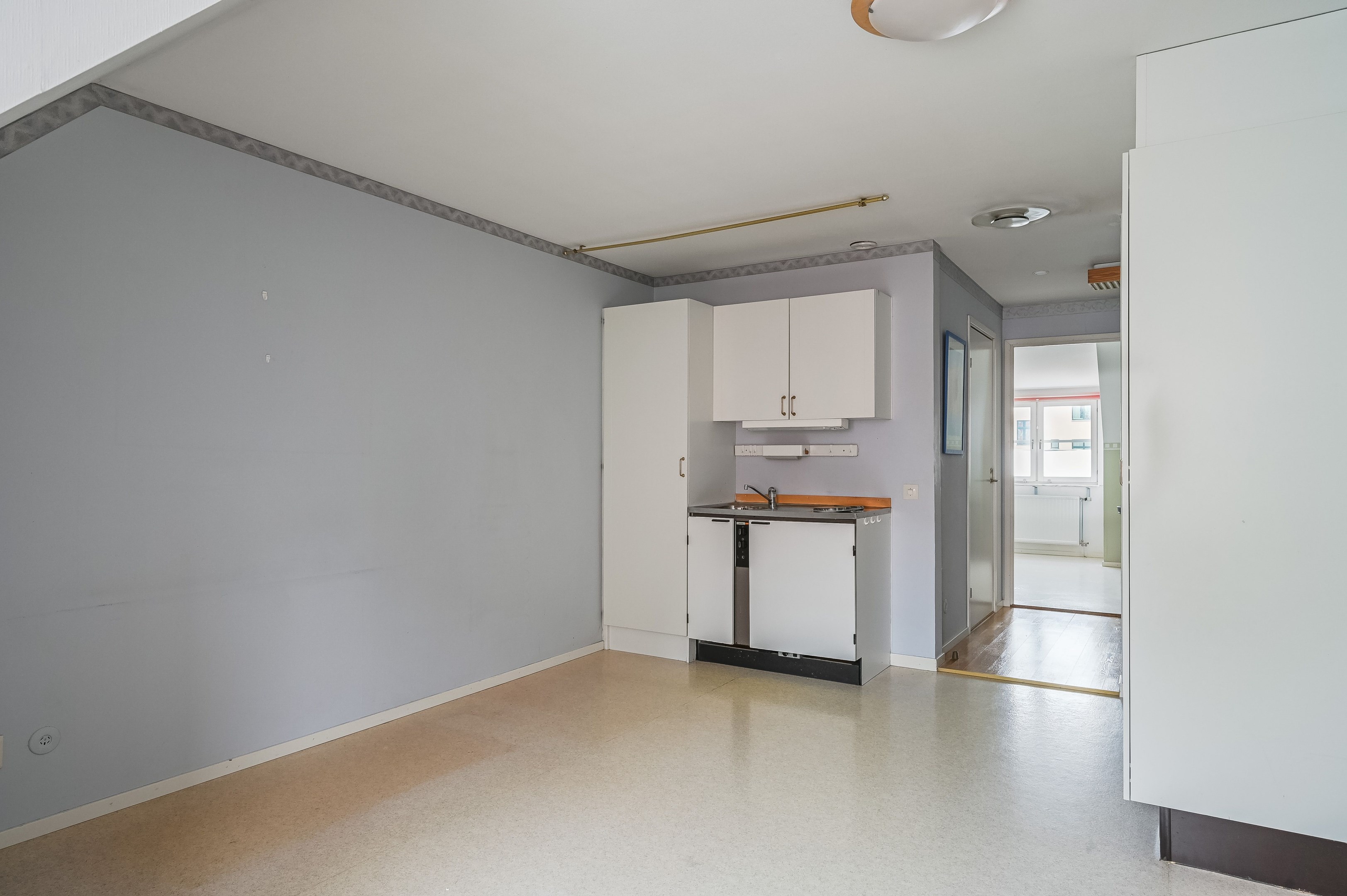 Potentiell uthyrningsdel eller sovrum/extra vardagsrum